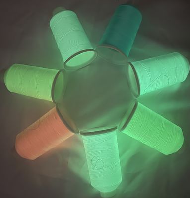 150D Glow In The Dark Yarn Crochet Зеленый светящийся вышивка нить